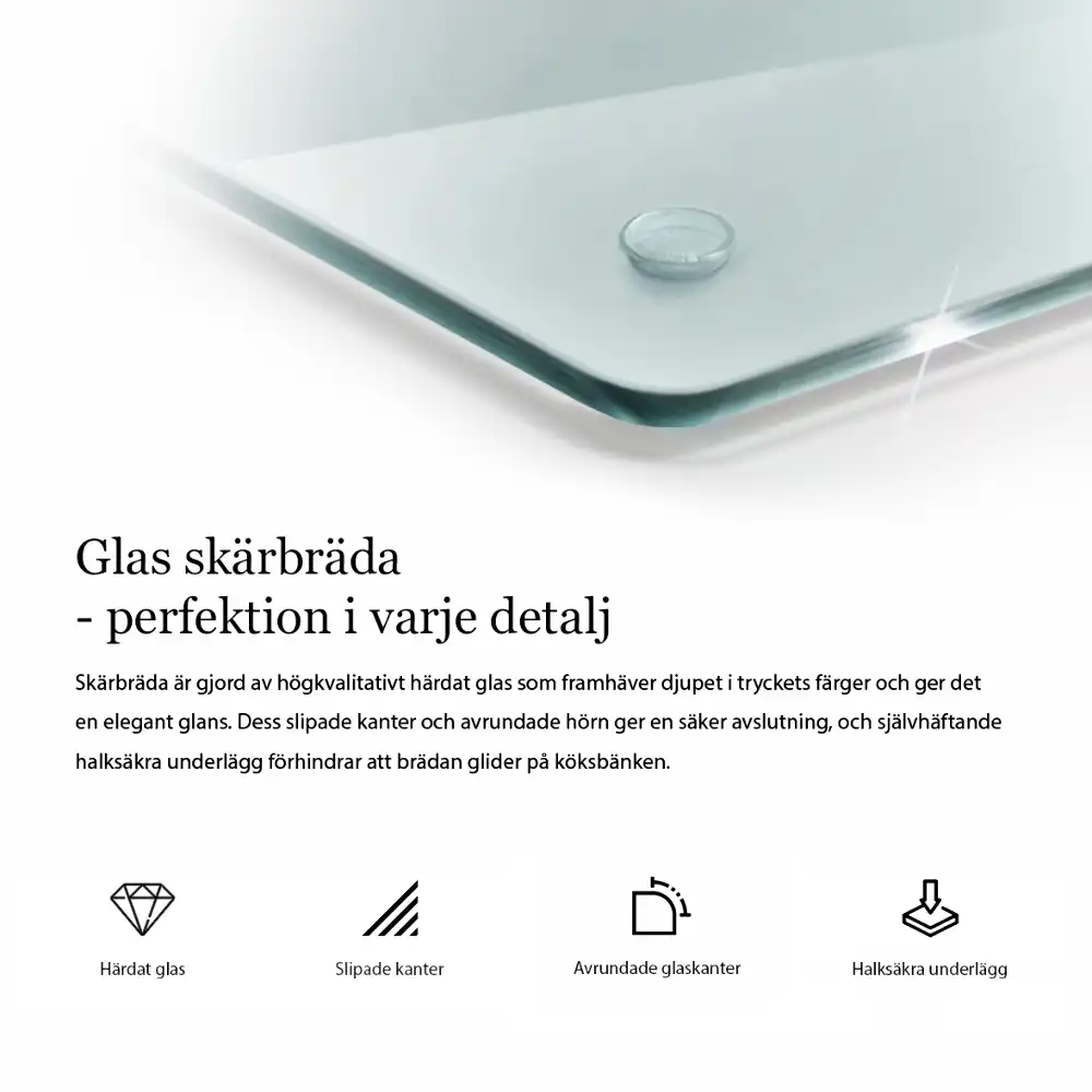 Podwójna deska kuchenna szklana transparentna