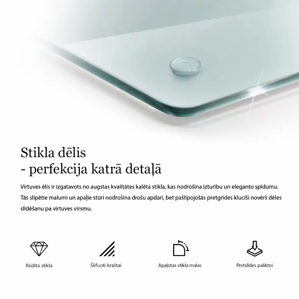 Prostokątna deska do krojenia transparentne szkło