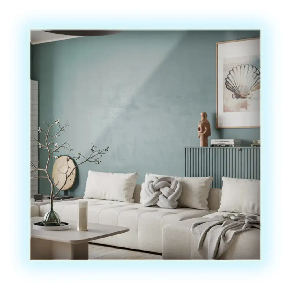 Lustro kwadratowe w stylu modernistycznym z podświetleniem LED