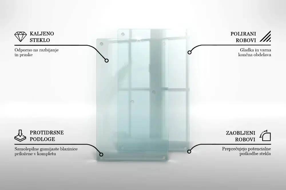 Płyta ochronna na indukcję szkło transparentne