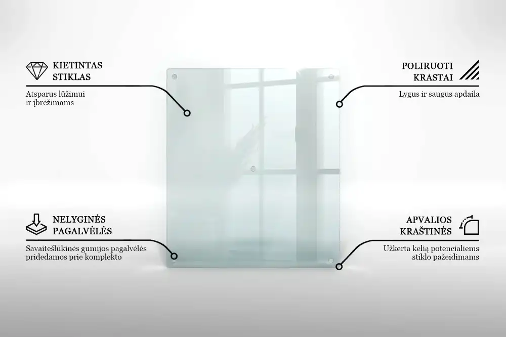 Osłona płyty indukcyjnej przezroczysta prostokątna