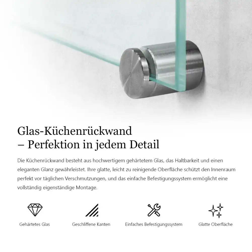 Panel kuchenny szklany transparentny