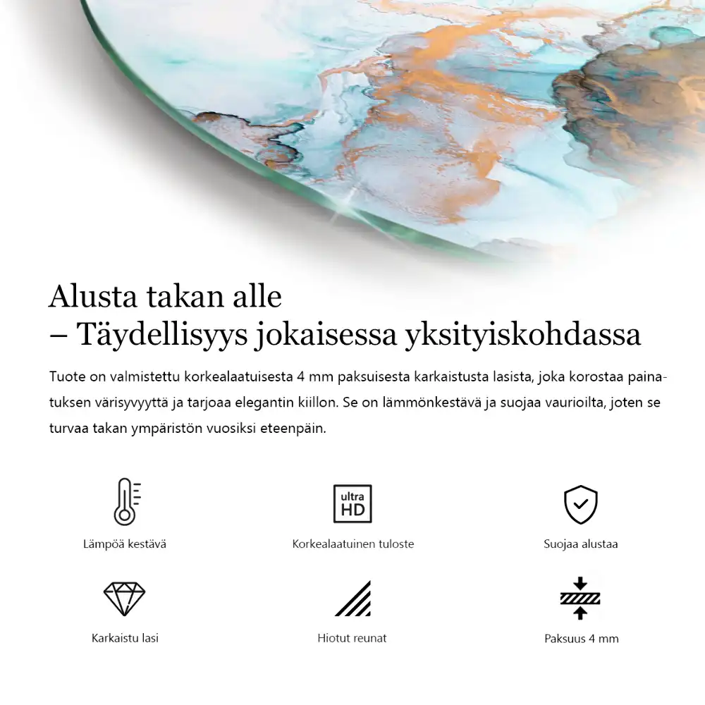 Szkło pod kozę ćwiartka w kolorze beżowym