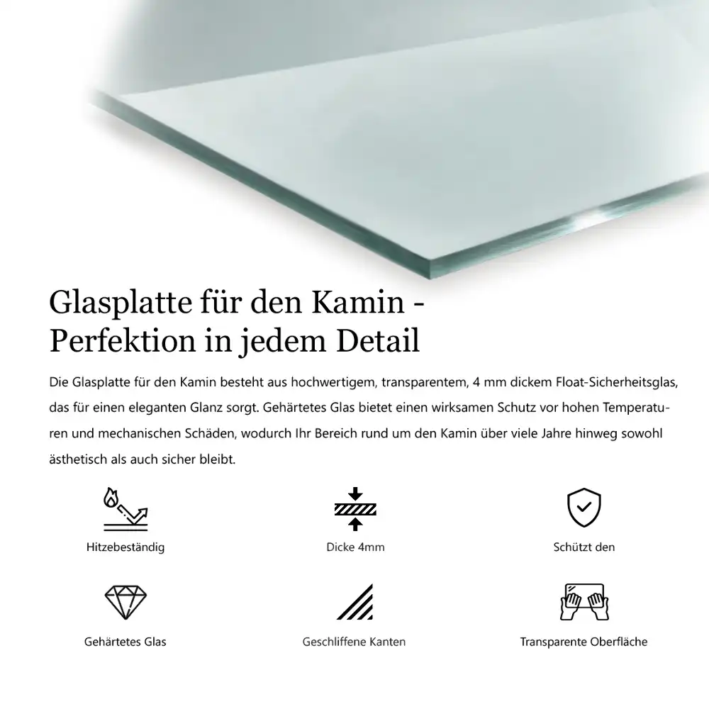 Szkło pod kozę sześciokątne szkło transparentne