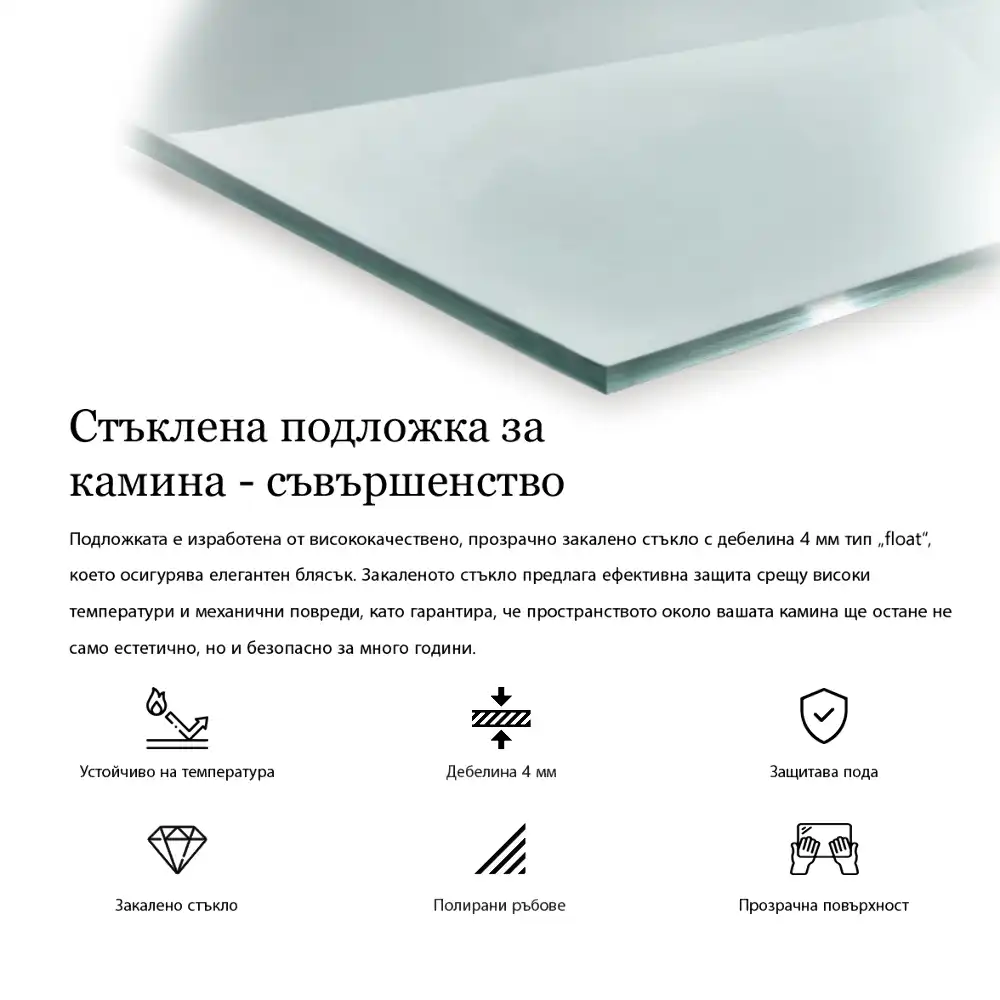 Szkło pod kozę sześciokątne szkło transparentne