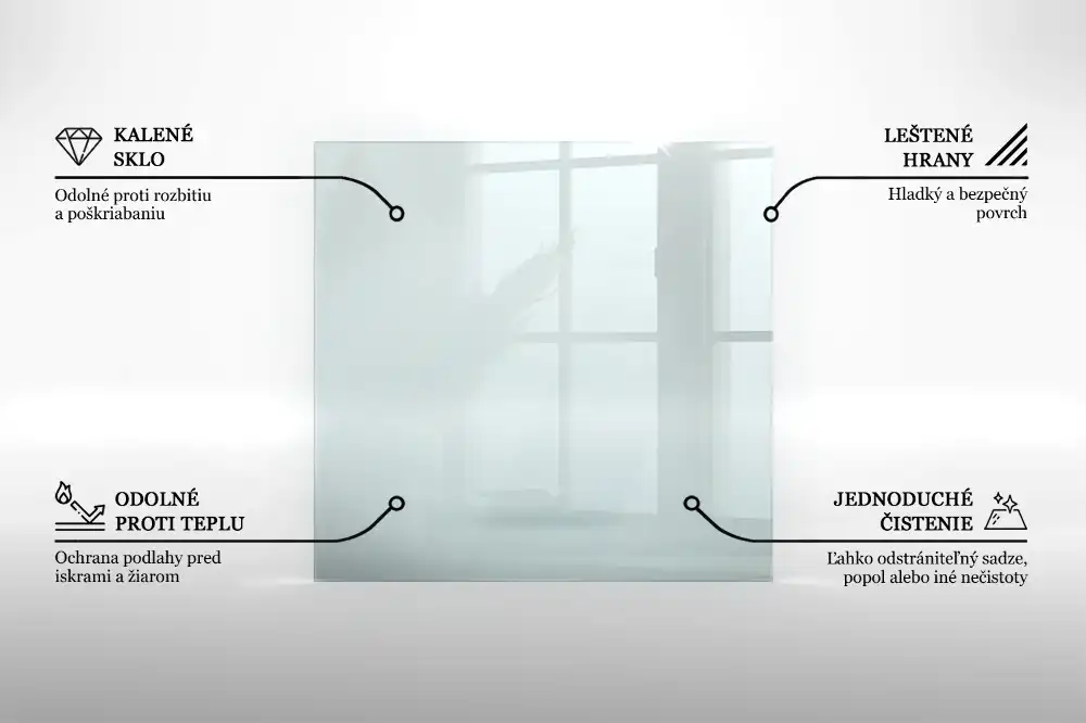 Szkło pod kozę sześciokątne szkło transparentne