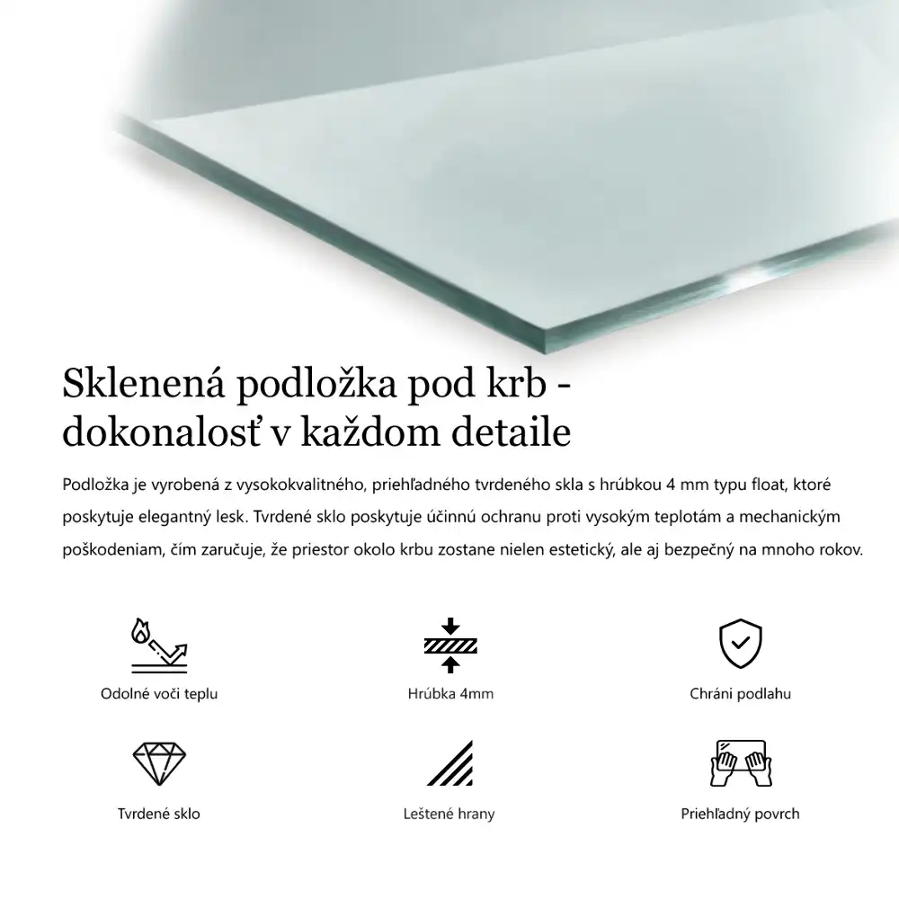 Szkło pod kozę sześciokątne szkło transparentne