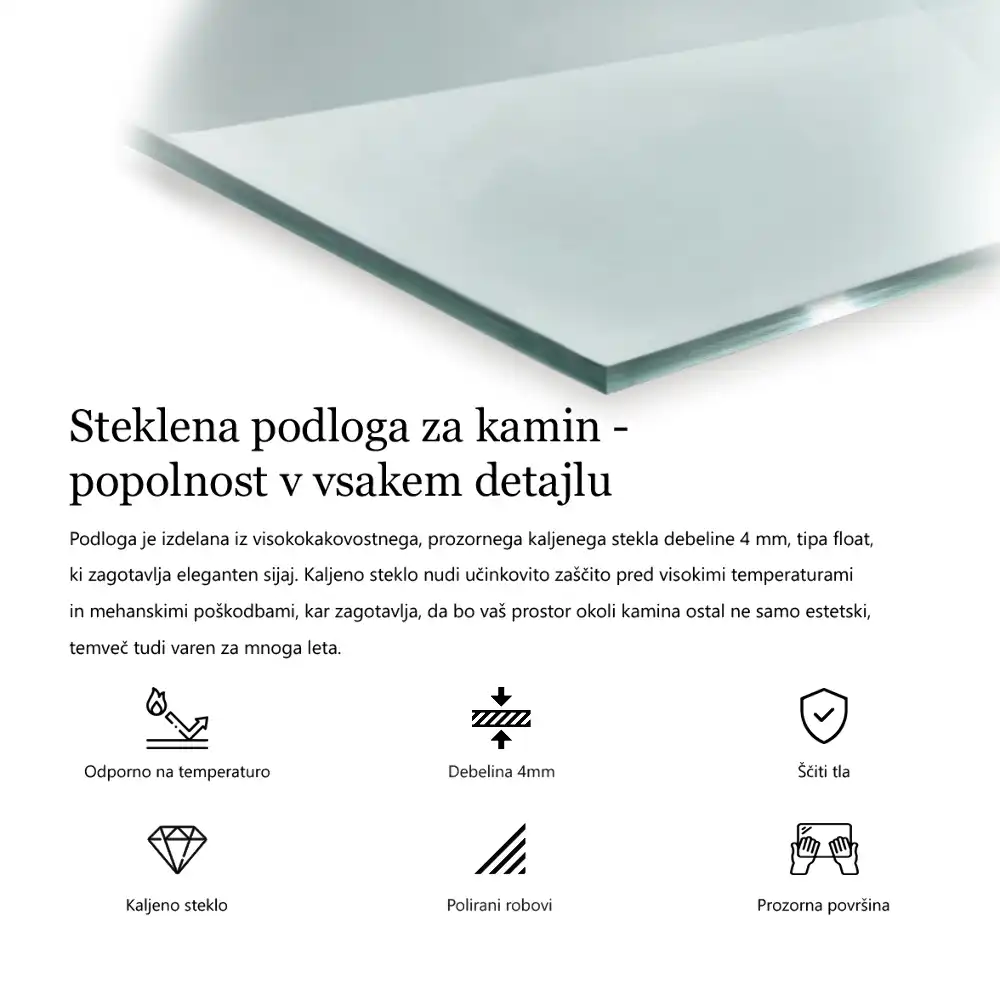 Szkło pod kozę sześciokątne szkło transparentne