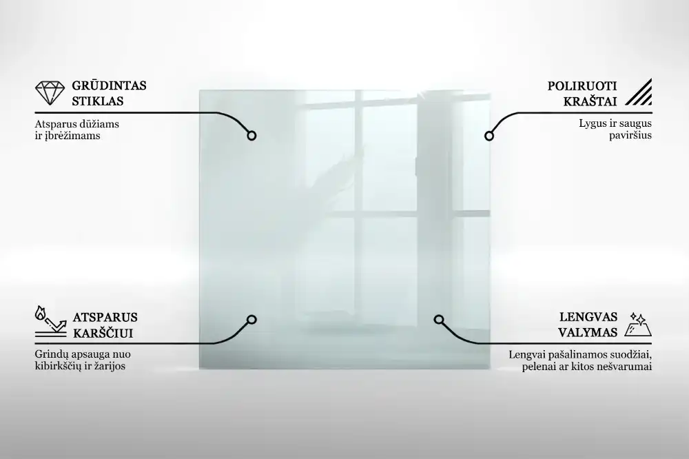 Szkło pod kozę sześciokątne szkło transparentne