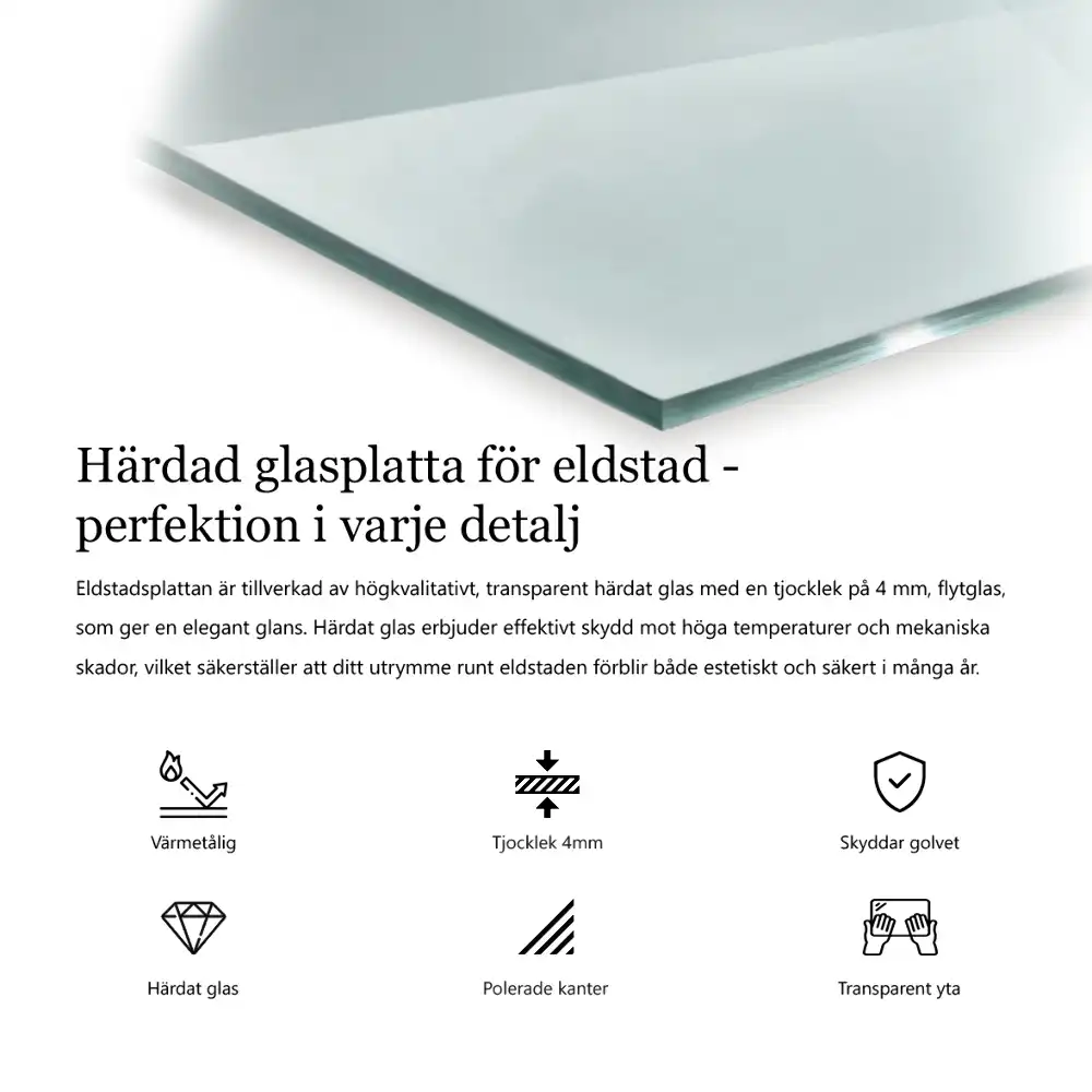 Szkło pod kozę sześciokątne szkło transparentne
