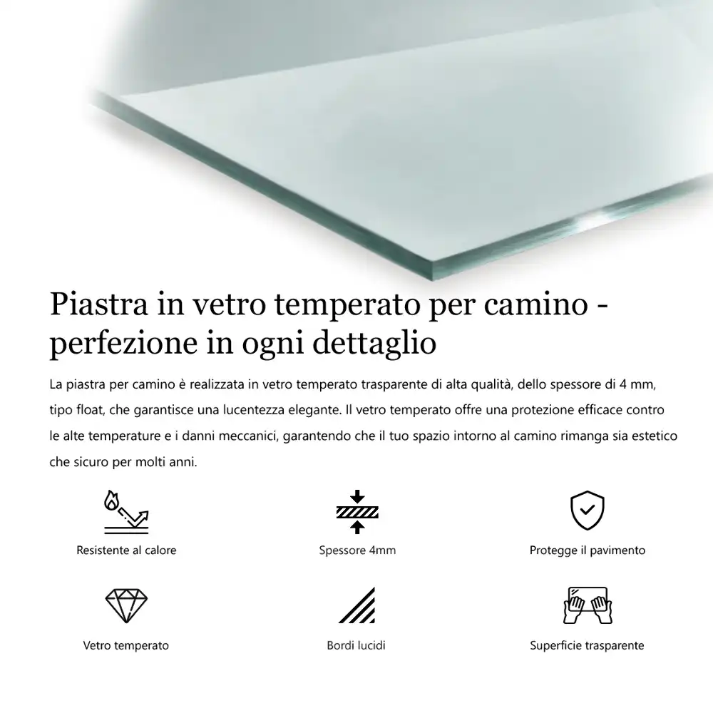 Szkło pod kozę sześciokątne szkło transparentne