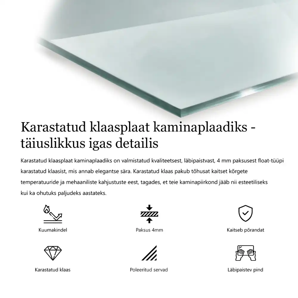 Szkło pod kozę sześciokątne szkło transparentne