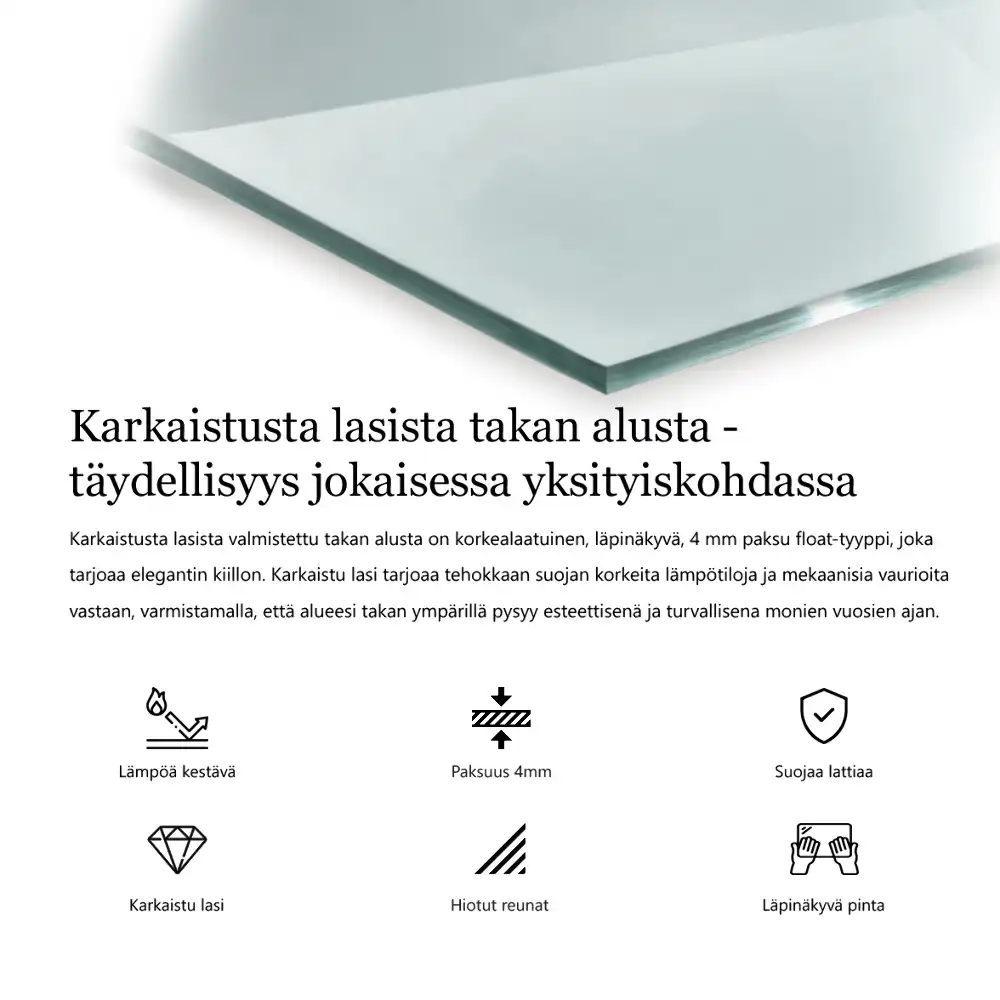 Szkło pod kozę sześciokątne szkło transparentne
