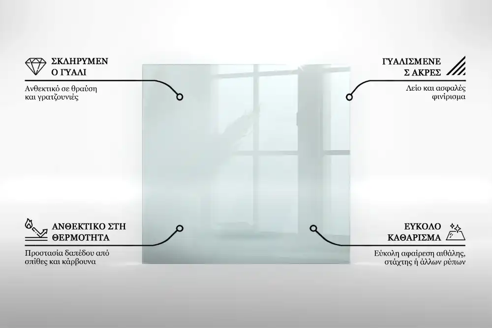 Szkło pod kozę sześciokątne szkło transparentne