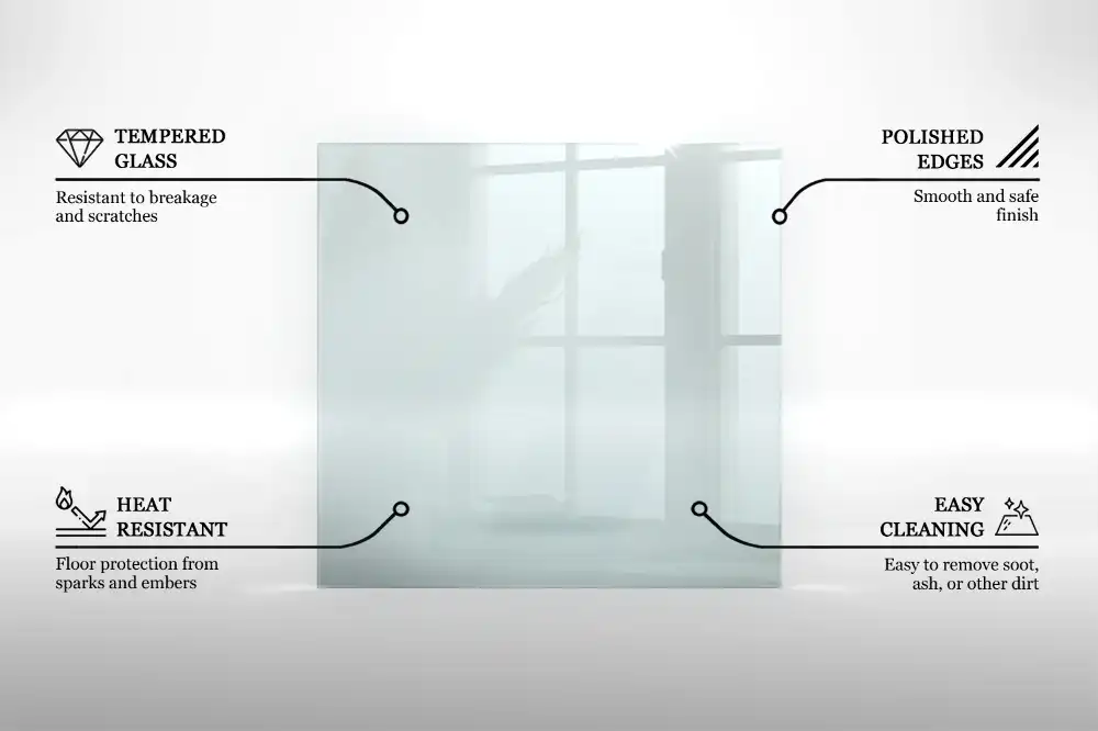 Szkło pod kozę sześciokątne szkło transparentne