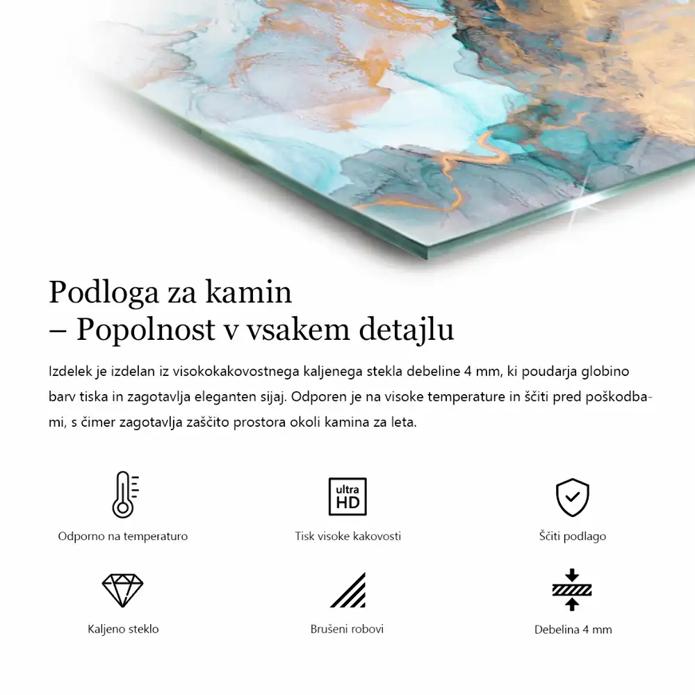 Kwadratowe szkło hartowane pod kozę w kolorze szarym