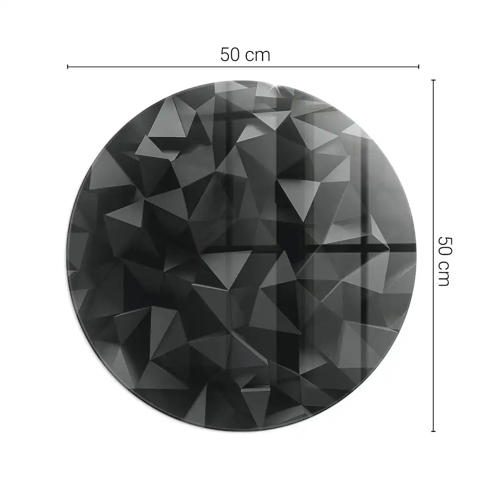 Szyba pod kominek narożny okrągła geometria w trzech wymiarach