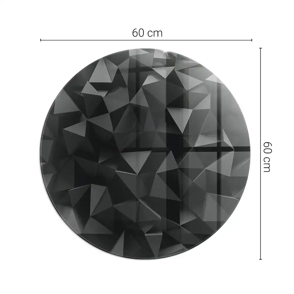 Szyba pod kominek narożny okrągła geometria w trzech wymiarach