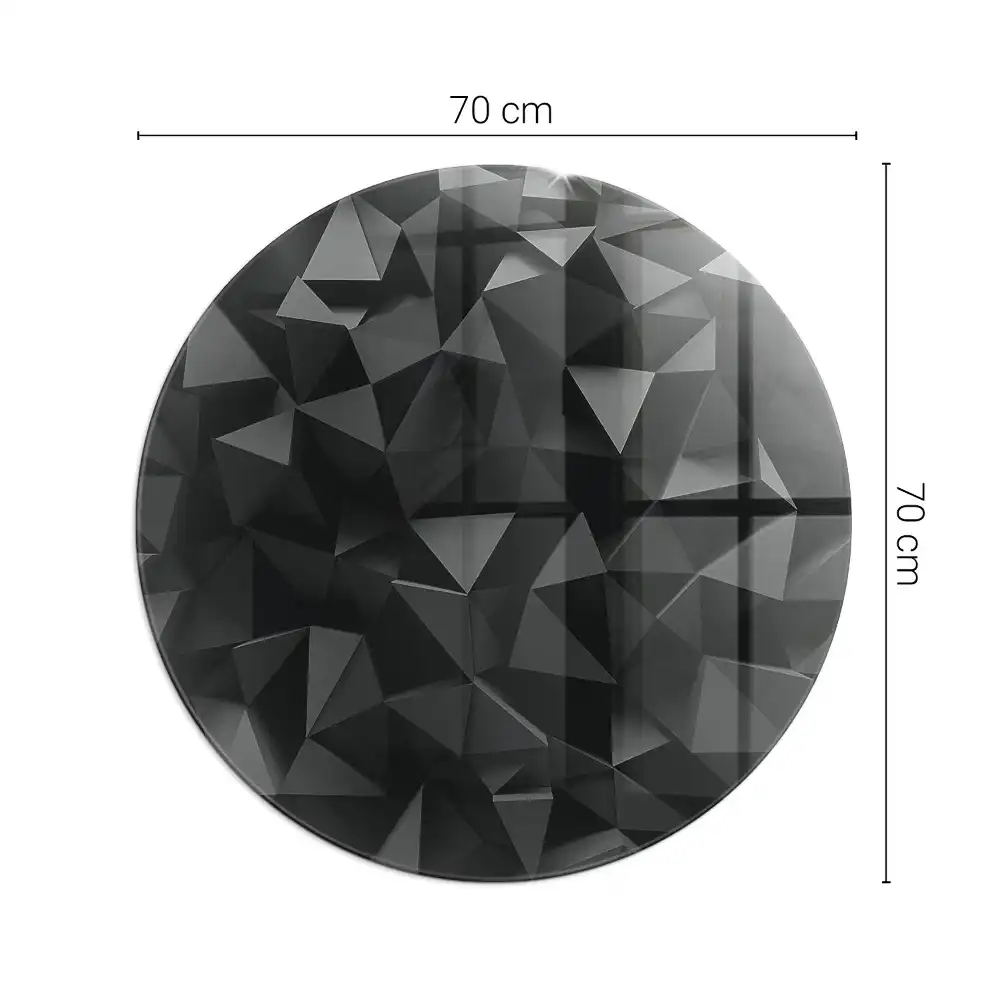 Szyba pod kominek narożny okrągła geometria w trzech wymiarach