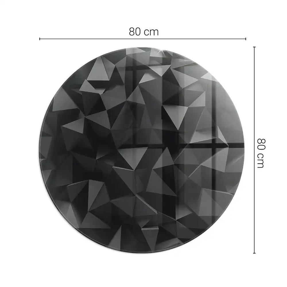 Szyba pod kominek narożny okrągła geometria w trzech wymiarach