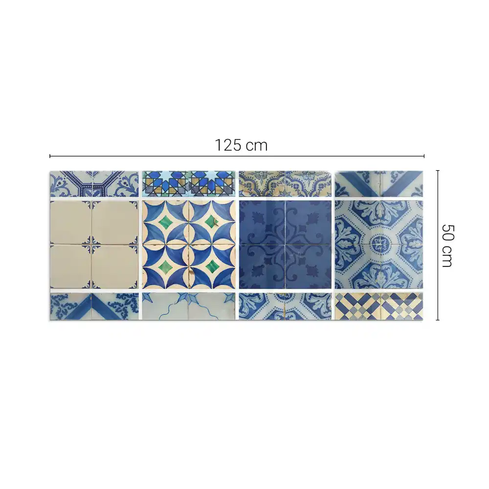 Prostokątna podstawka pod kozę z wzorami ceramicznych płytek