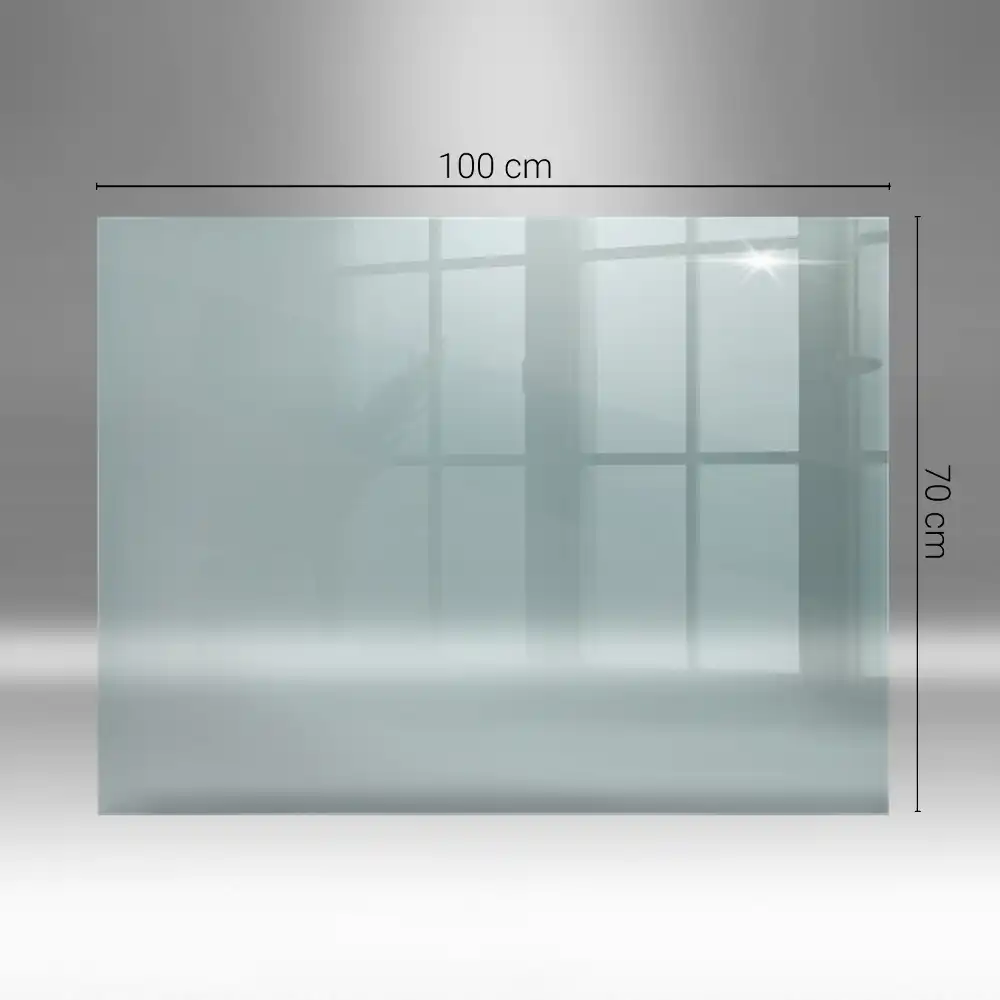 Prostokątne szkło pod kominek szkło transparentne