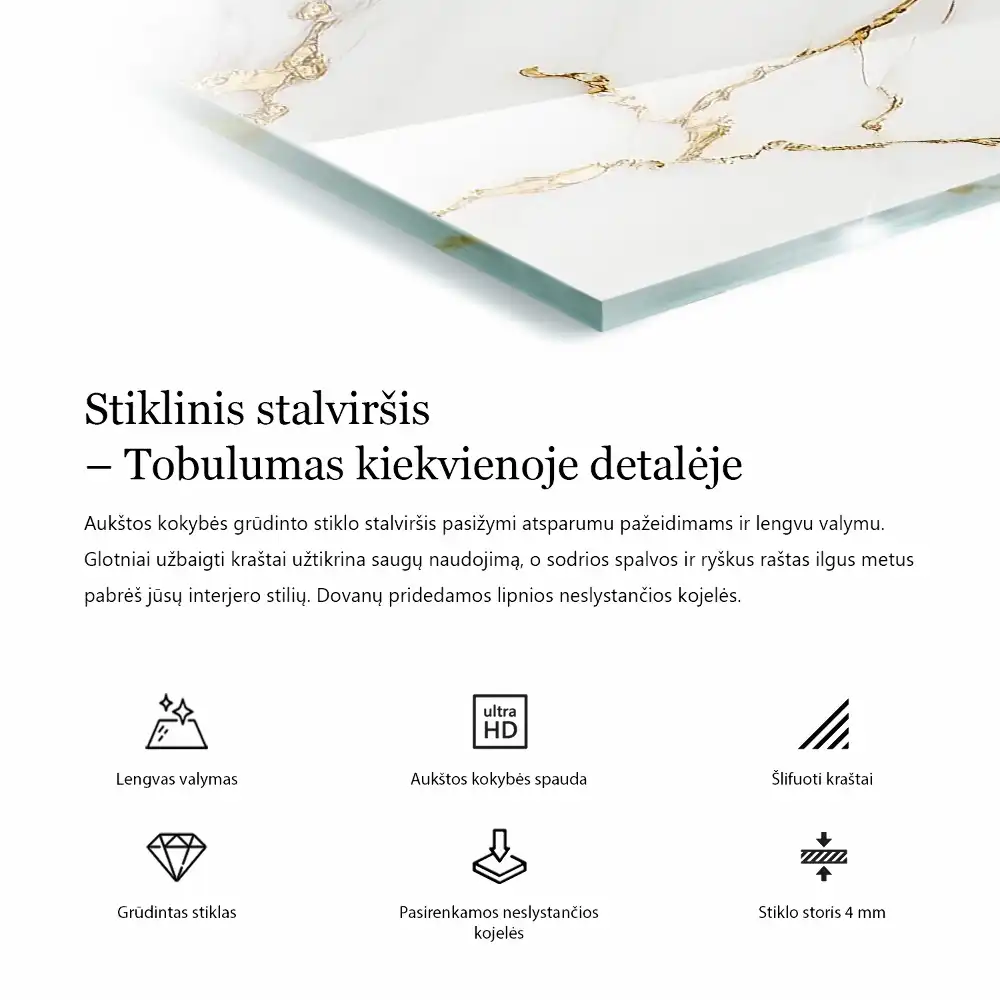 Blat na stół o kwadratowym kształcie w naturalnym wzorze drewna