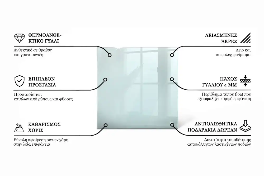 Blat na stół kwadratowy transparentny