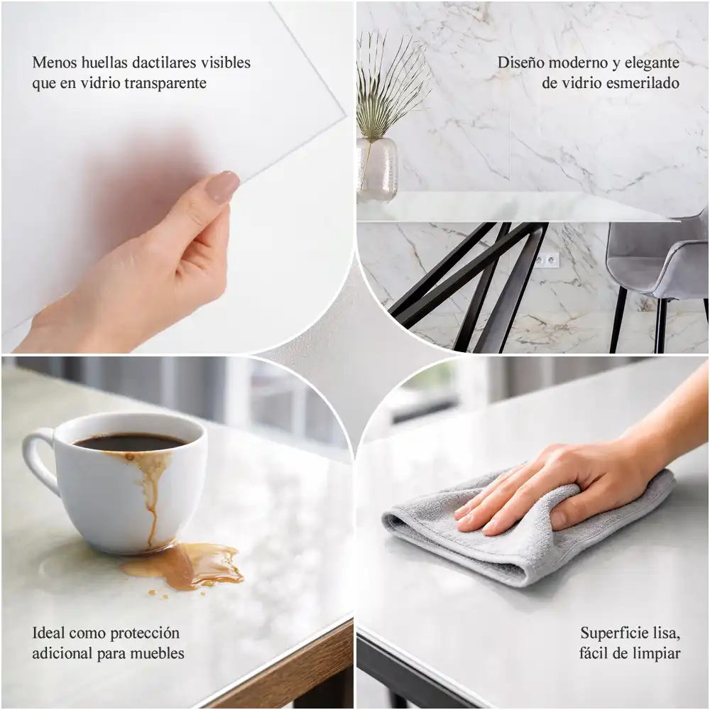 Blat na stolik okrągły półprzezroczyste szkło