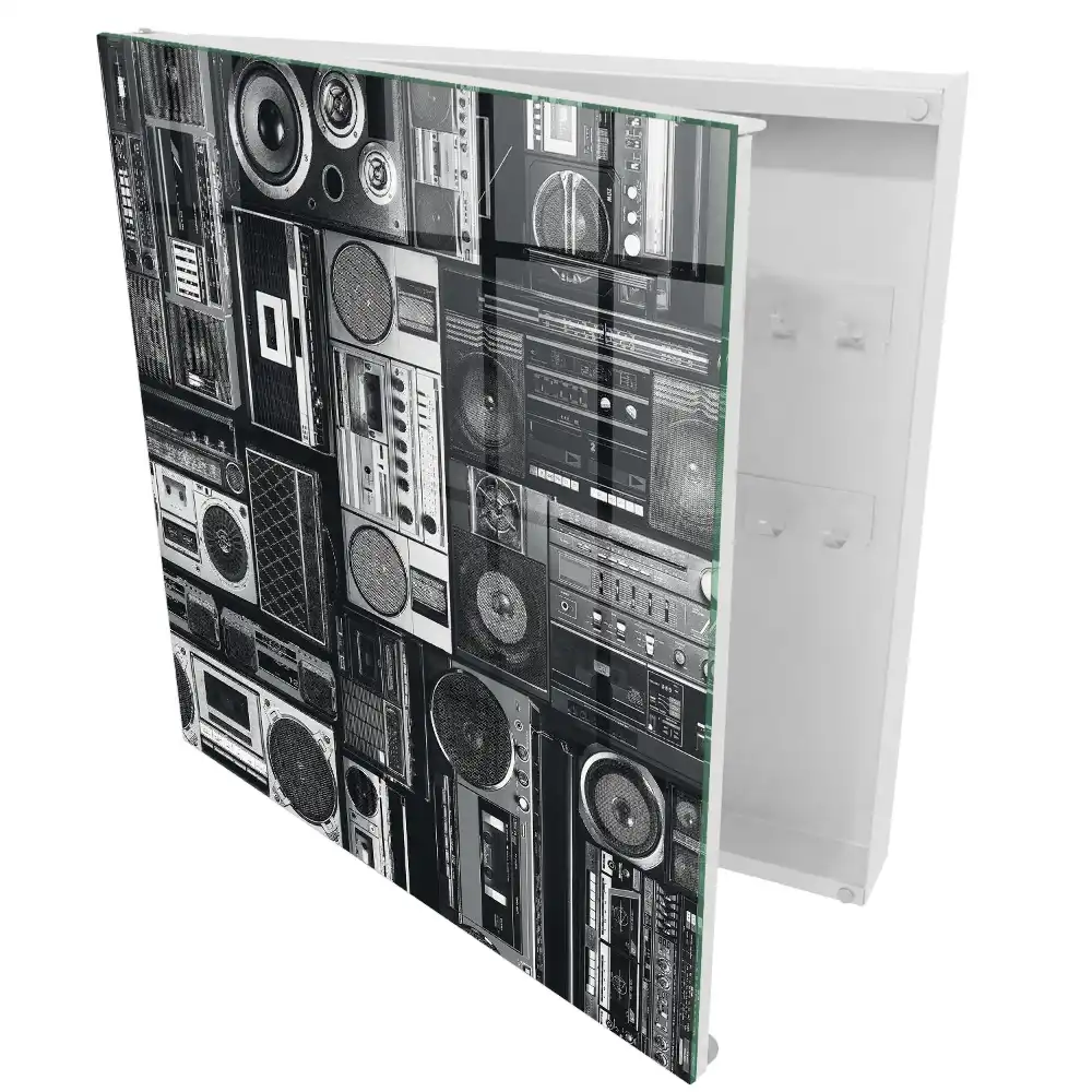 Skrzyneczka na klucze stylowe radioodbiorniki i głośniki retro