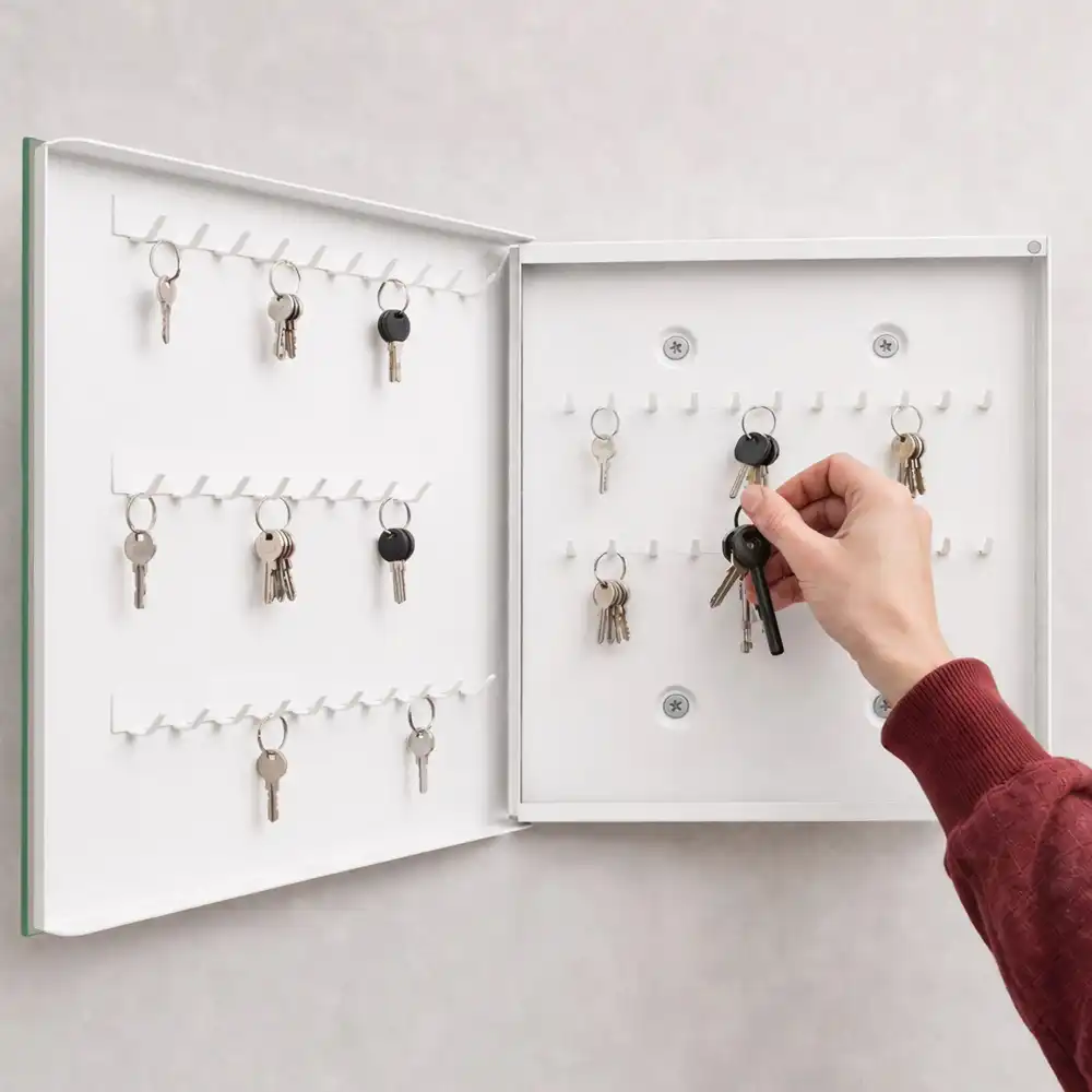 Szafka na klucze turkusowa woda wodospadu i bujna zieleń dżungli