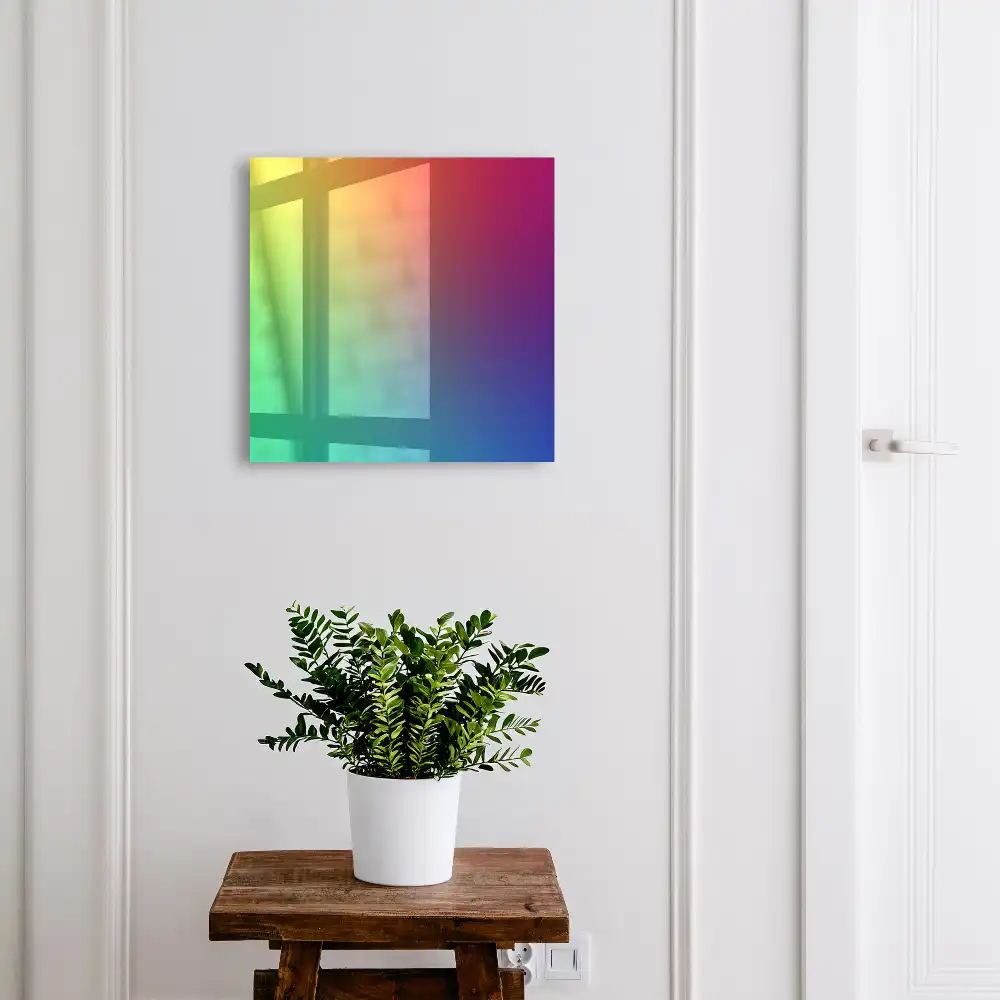 Szafka na klucze tęczowy gradient pełen energii