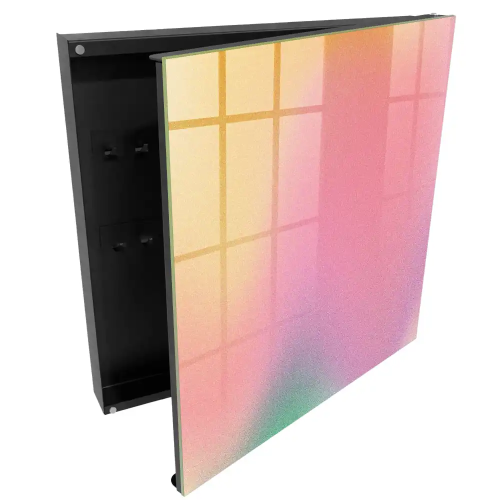 Szafka na klucze pastelowy gradient w żywych kolorach