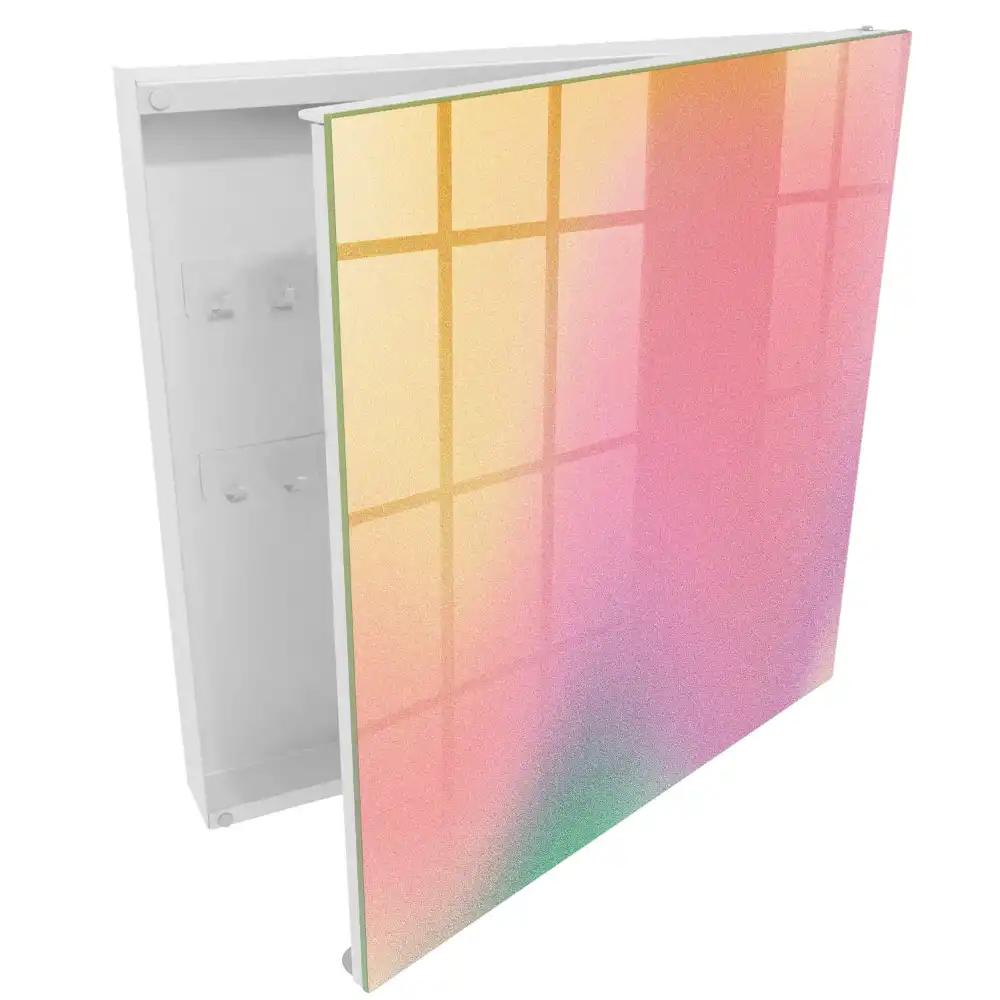 Szafka na klucze pastelowy gradient w żywych kolorach