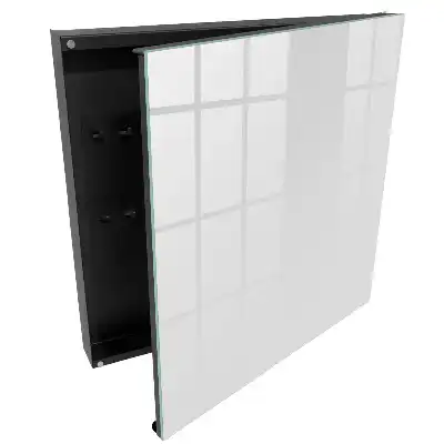 Szafka na klucze minimalistyczne jednolite tłokolor szary