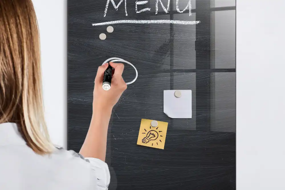 Tablica magnetyczna suchościeralna tablica restauracyjna
