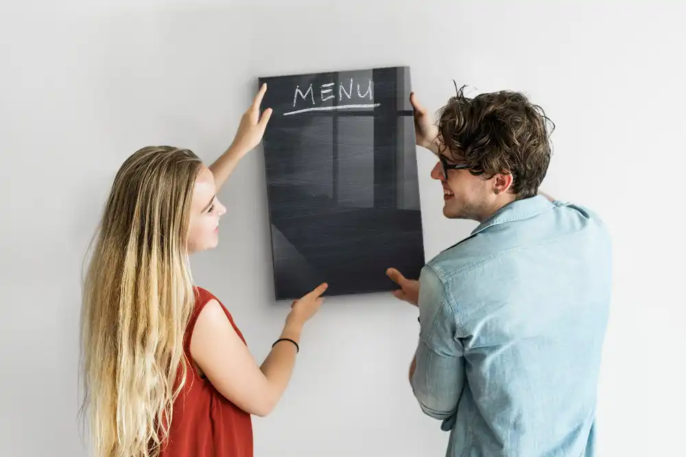 Tablica magnetyczna suchościeralna tablica restauracyjna