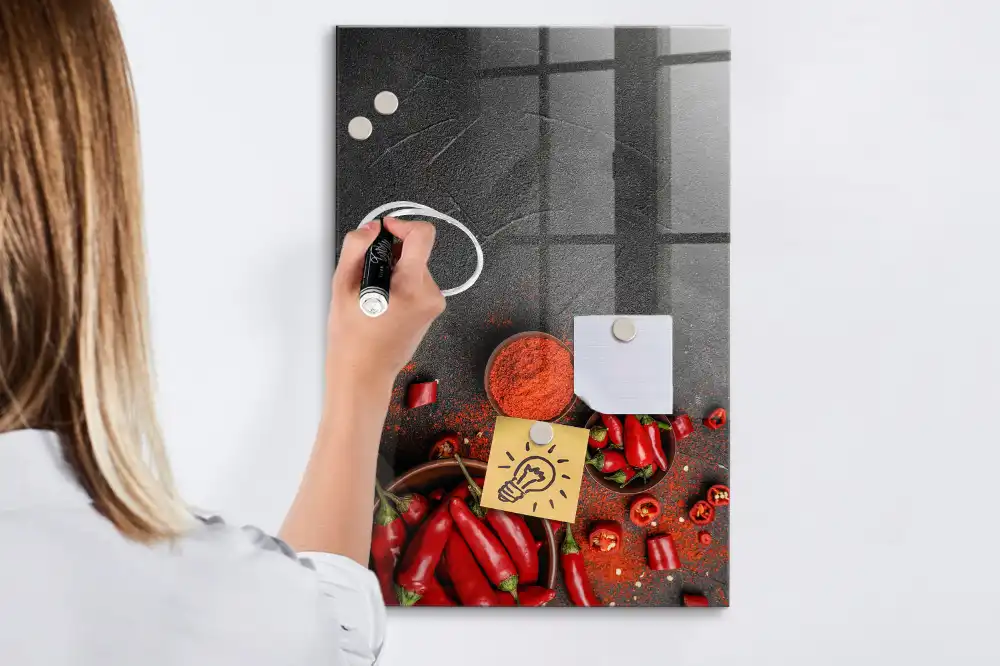 Tablica magnetyczna suchościeralna mielone chili