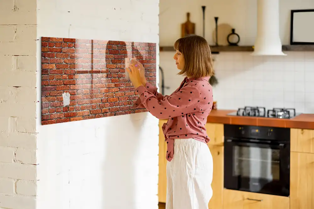 Tablica magnetyczna do rysowania zabytkowa ściana z cegieł