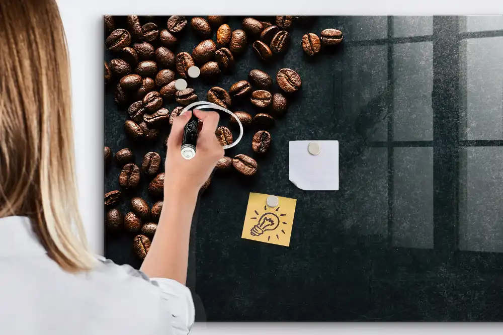 Magnetyczna tablica do rysowania kawa ziarnista