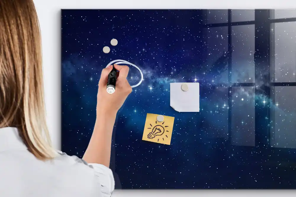 Magnetyczna tablica do rysowania gwieździste nocne niebo