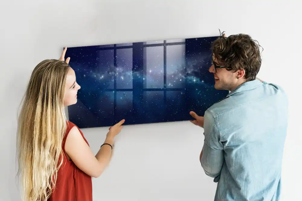 Magnetyczna tablica do rysowania gwieździste nocne niebo