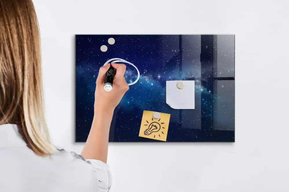 Magnetyczna tablica do rysowania gwieździste nocne niebo