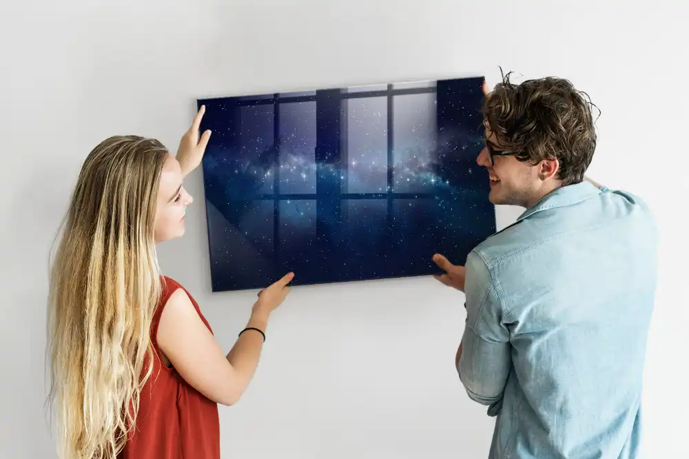 Magnetyczna tablica do rysowania gwieździste nocne niebo