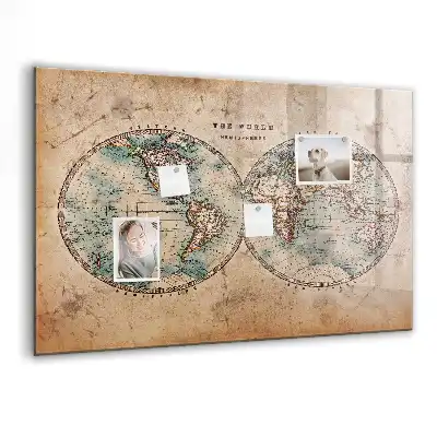 Magnetyczna tablica do rysowania ziemia globus mapa