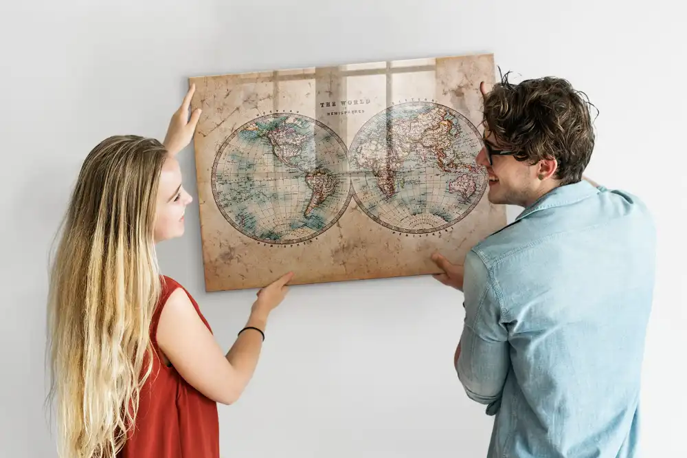 Magnetyczna tablica do rysowania ziemia globus mapa
