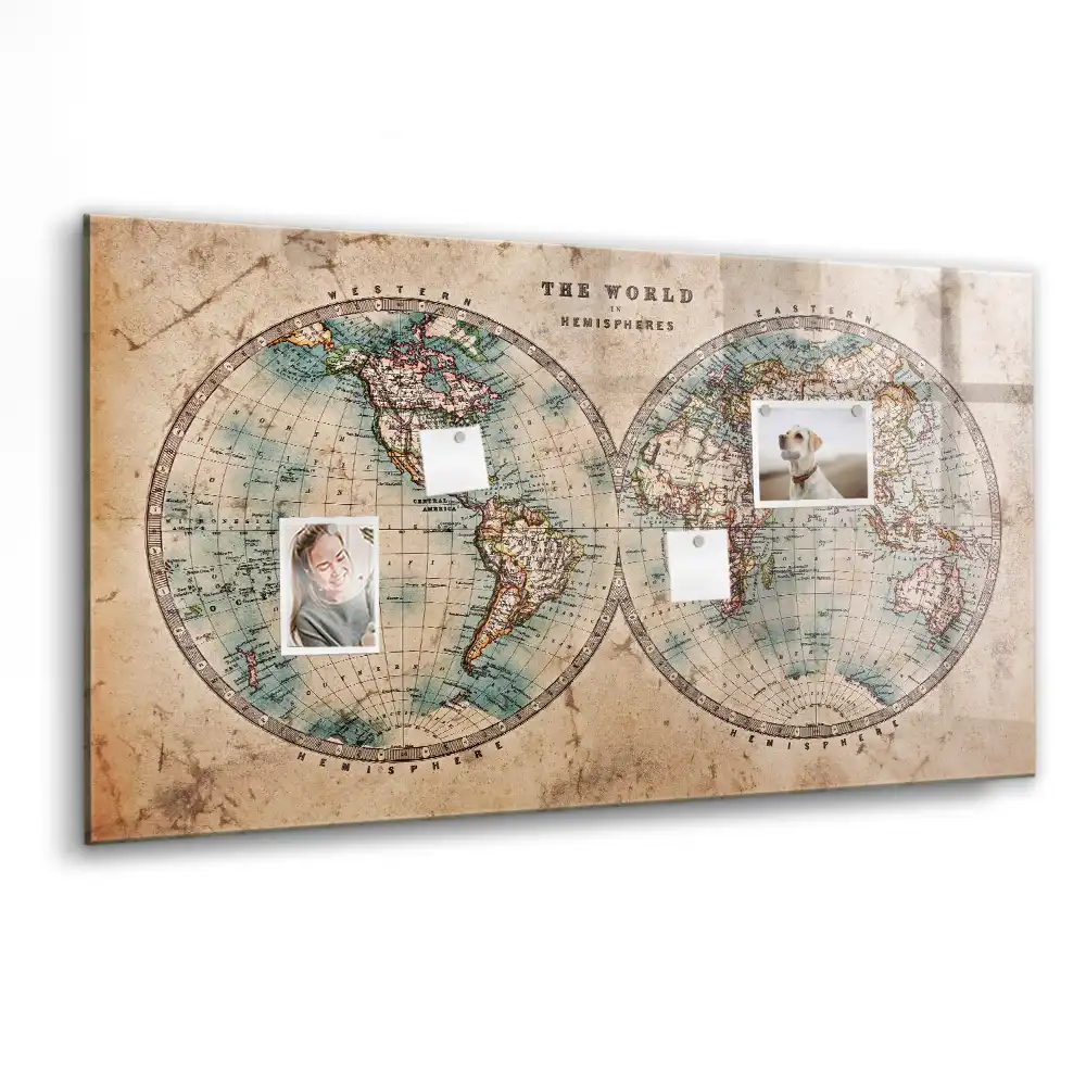 Magnetyczna tablica do rysowania ziemia globus mapa