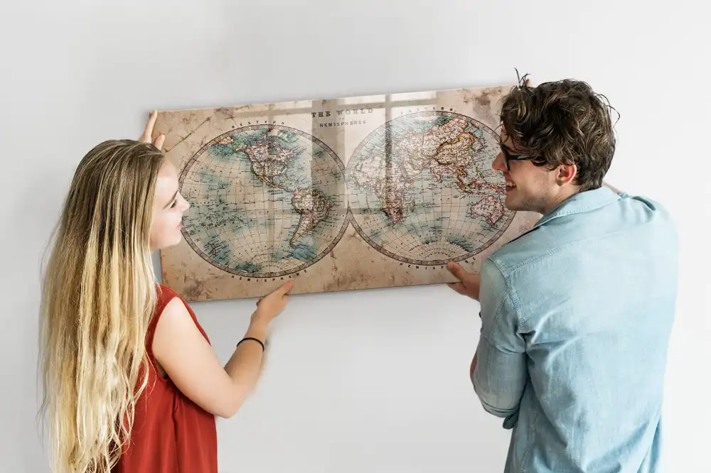 Magnetyczna tablica do rysowania ziemia globus mapa