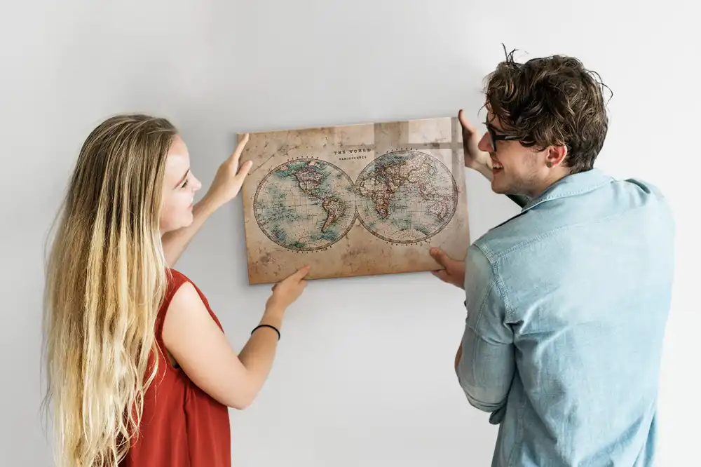 Magnetyczna tablica do rysowania ziemia globus mapa