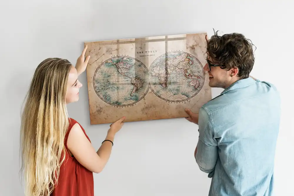 Magnetyczna tablica do rysowania ziemia globus mapa